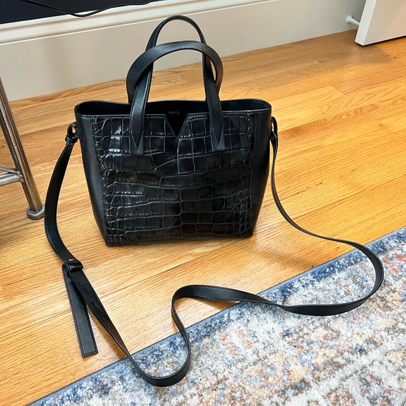 Vince Signature croc embossed Mini Tote EUC - Picture 4 of 8